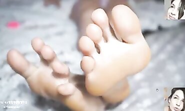 POV: Brunette Saucy Flashes Her Beautiful Feet and Soles