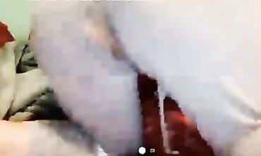 Asian Chick Rips Leggings for Nasty Sex Toy Action