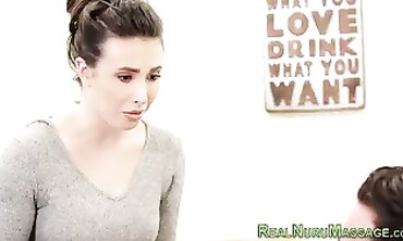 Wam Gets Messy Dark Hair Massage and Poking
