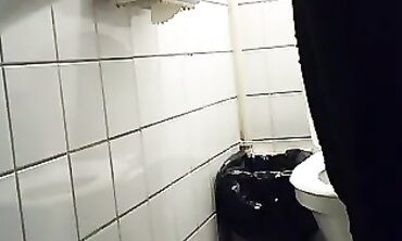 Trio of Sluts Caught in Mall Toilet by Spy Cam