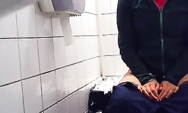 Trio of Sluts Caught in Mall Toilet by Spy Cam