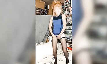 Ruby Red Milf Strips and Masturbates With a Sex Toy