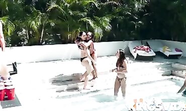 Alex Blake & Kara Lee Spring Break Beach Party