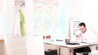 Curvy Blonde Nurse Amber Jayne Gets Packed With Massive Cock