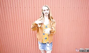 Petite Russian Amateur Gets Deepthroat and Reverse Cowgirl