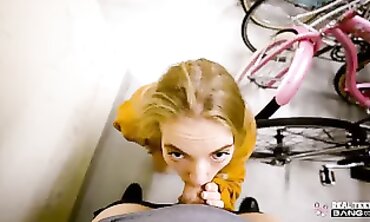 Petite Russian Amateur Gets Deepthroat and Reverse Cowgirl
