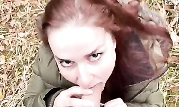 KleoModel Gets Picked Up and Creampied in Public Outdoors