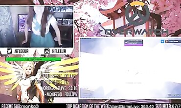 Fleeur Dinossaura: Gamer Girl Twitch Streamer Footjob Massage