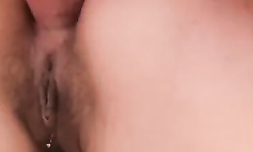 Hairy 18-Year-Old Enjoys Hardcore Anal Fuckfest