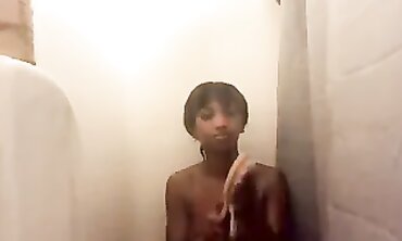 African Babyyy K Showers Off on Webcam