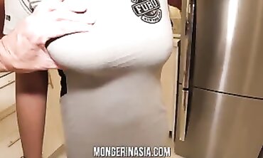 Asian Mega-Slut With Huge Tits Gets Bred by Her Boss
