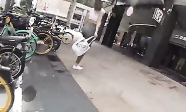 Asian Cutie's Inner Thigh Stretch Workout - Exclusive Footage