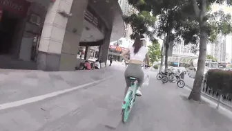 Asian Cutie's Inner Thigh Stretch Workout - Exclusive Footage