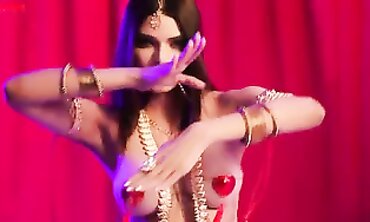 Kamadevi Hindi Bhabhi Striptease & Teasing Scene