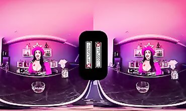 VRCosplayX Uncontrollable Moxxi Glides your Hard-on inbetween her Good-sized Mounds