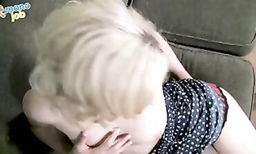 POV Handjob: Lia Lor Takes on a Thick Stud
