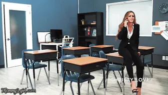 Step-Family Threesome With MILF Schoolteacher