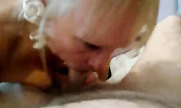 POV: British Blonde Mature Lady Sucks Cock In Lingerie