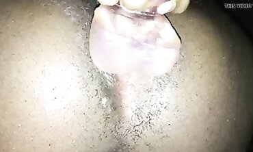 Black Bisexual Toy Gets Anal Creampie