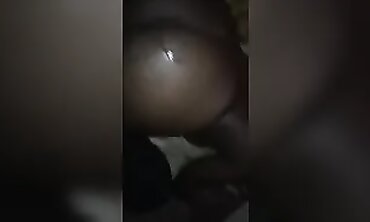 POV Rough Sex with Meaty Ebony Slave and a Surprise