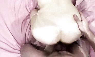 DanaKiss: Первый анал с разговорами и creampie