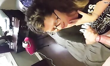Neighbors MILF Wife Learns to Deep Throat My Cock