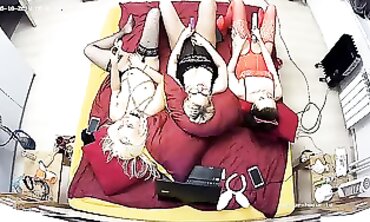 Russian Lesbian Threesome with Dildos and Vibrators