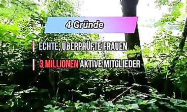 Caught by a Stalker: Cute German Slut with Facial