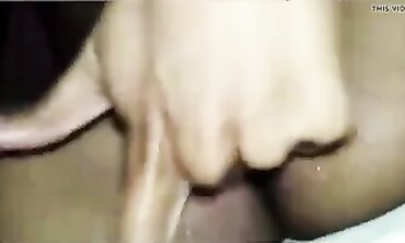 Joyful Dark-Hued Teen Pleasures Herself For Boyfriend