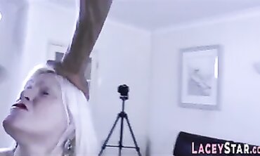 British Granny Enjoys a Bi-Racial Threesome