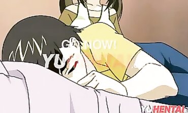 Uncensored Anime Threesome: Brunette MILF Anal & Squirting