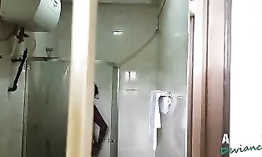Boss Pounds His Busty Black Stepdaughter in the Shower