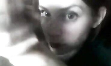Stunning Redhead Fiancée Caught on Camera Giving a Blowjob