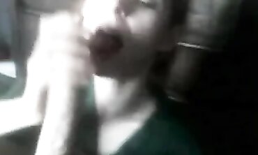 Stunning Redhead Fiancée Caught on Camera Giving a Blowjob