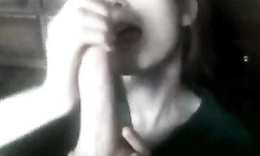 Stunning Redhead Fiancée Caught on Camera Giving a Blowjob