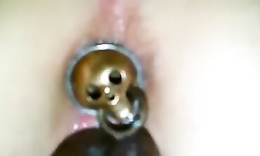 POV Anal: Ebony Takes A Lengthy BBC With A Speculum