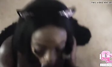 Ebony Beauty Takes A Long African Dick In Doggystyle