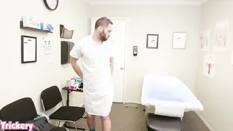 Angela Miley's Long Legs & Big Boobs Help Heal A Sore Back In This Medical Roleplay
