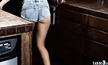 Brutha Takes Advantage of Handicapped Stepsister Melissa Moore