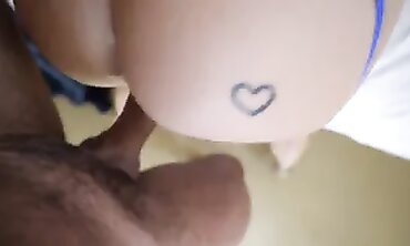 Teenage Cutie's Petite Body Squirms With Big Dick Pounding