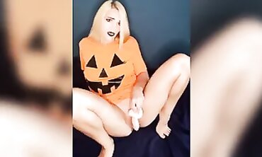 Blonde MILF Gets Anal Vibrator Action and Creamy Pussy Play