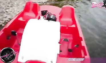 German Amateur Couple Makes Love On A Boat