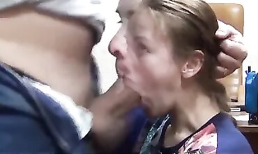 Amateur Office Brunette Gets Deepthroated and Pounded