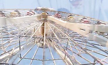 Eden Sin and Sultry Bimbo Share Dual Oral on a Ferris Wheel