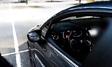 Stranger Handjob In Car While People Pass By