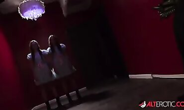 Sami White and Sascha Ink in a Halloween Threesome