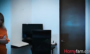Massive Stepbro Fucks Petite Stepsister Lilly Bell Secretly