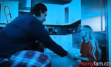 Massive Stepbro Fucks Petite Stepsister Lilly Bell Secretly