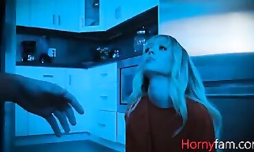 Massive Stepbro Fucks Petite Stepsister Lilly Bell Secretly