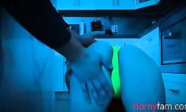 Massive Stepbro Fucks Petite Stepsister Lilly Bell Secretly